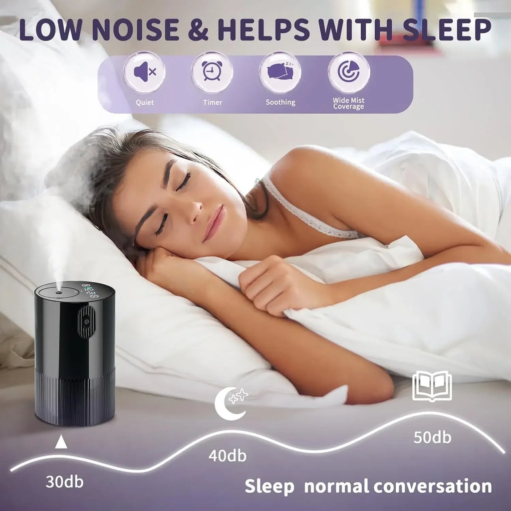 Essential Oil Diffuser Portable Cordless Diffuser Battery Operated for Car Office Home USB Rechargeable Scent Diffusers